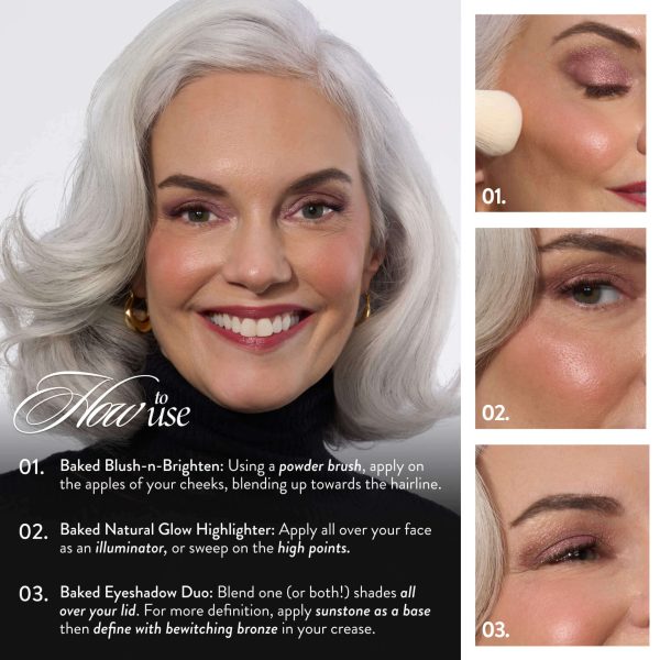 Geller's Greatest Everyday Heroes Baked Face & Eye Trio (Blush, Highlighter, Eyeshadow) - Image 5