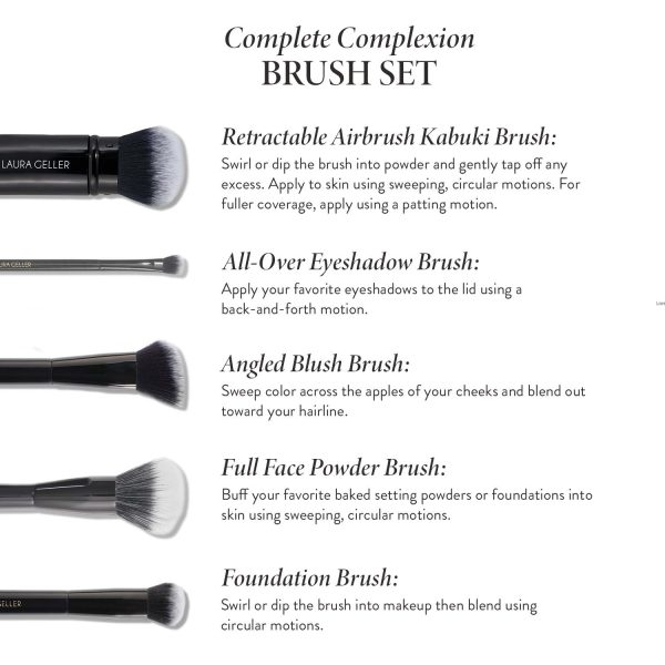 Complete Complexion Makeup Brush Kit (5PC) - Image 2